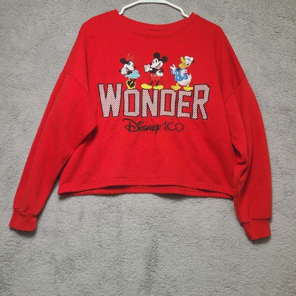 Walt Disney 100 Years Of Wonder Red Sweatshirt From 100 Years Of Magic XL‎